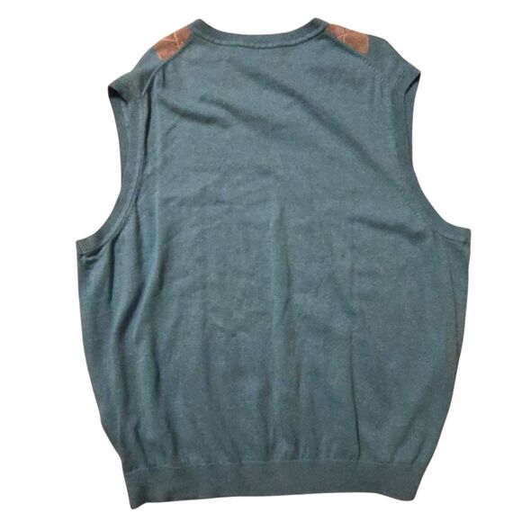 Roundtree & Yorke Argyle Sweater Vest XL Grandpa Core Cosby Diamond Preppy Golf - Picture 2 of 6